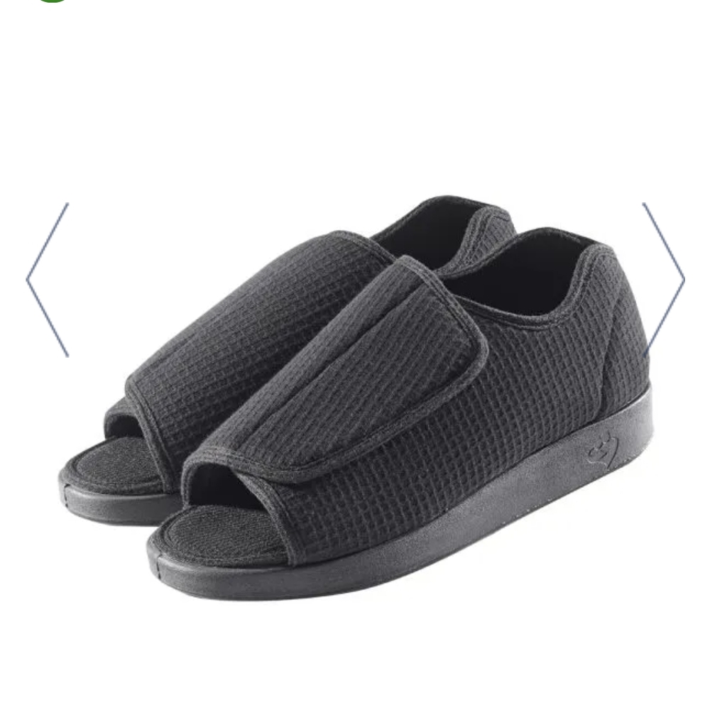 Brand new Silvert's dark grey self dressing slippers